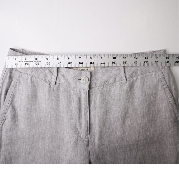 LL Bean Womens Linen Pants Gray Size 6
MT Classic Fit Straight Leg Pockets Grey - Picture 7 of 9